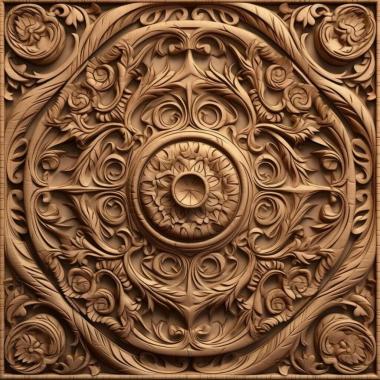 Patterns and decorations stl pattern 1 3d model